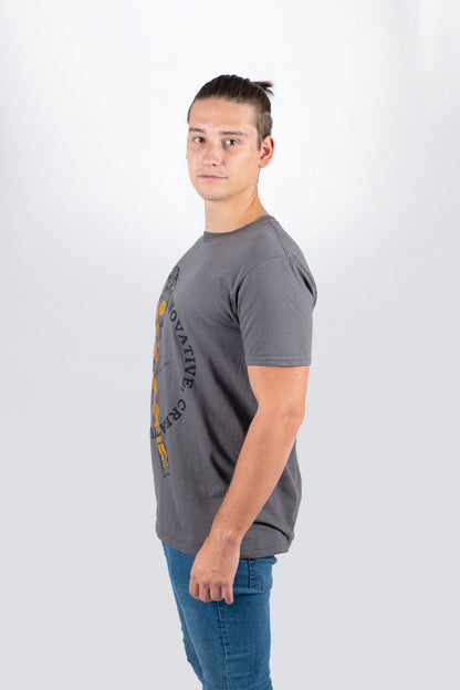 ORTEGA T-Shirt "Skull" - Charcoal