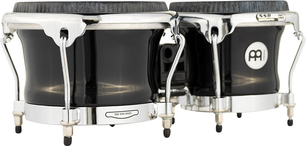 MEINL Percussion Fibercraft Fiberglass Bongo 7" Macho & 8 1/2" Hembra -Black