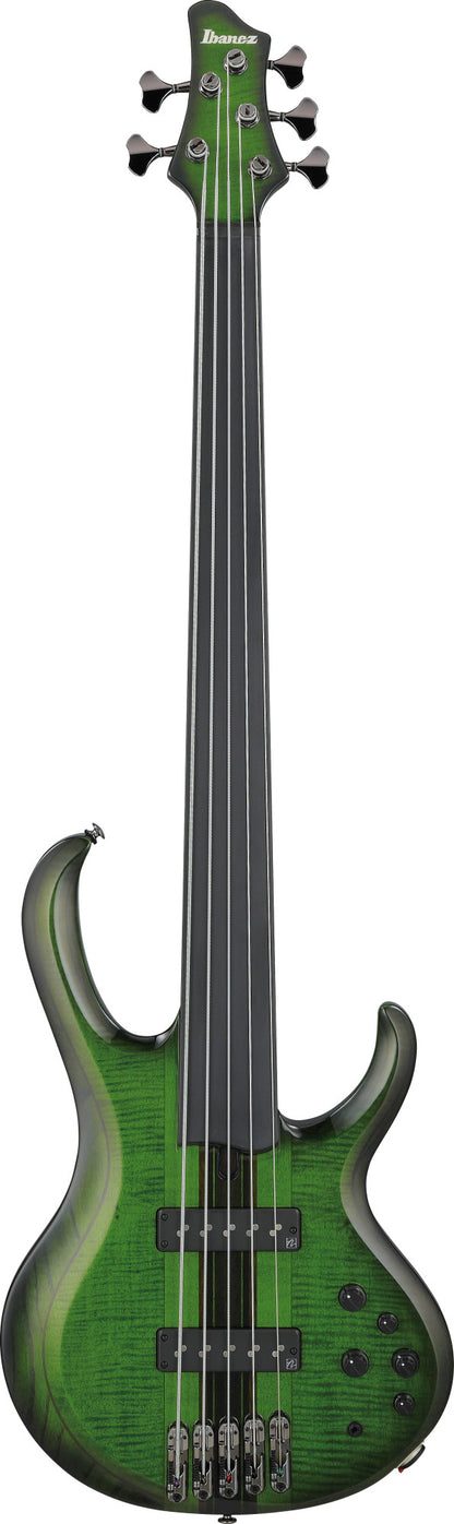 IBANEZ Steve Di Giorgio Signature E-Bass 5-String Fretless - Dark Moss Burst