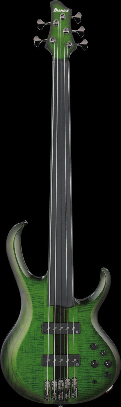 IBANEZ Steve Di Giorgio Signature E-Bass 5-String Fretless - Dark Moss Burst