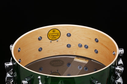 TAMA STARPHONIC Maple Snaredrum 14" x 5" - Emerald Figured Maple/Chrom HW