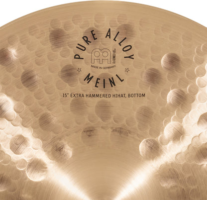 MEINL Cymbals Pure Alloy Extra Hammered Hihat - 15"