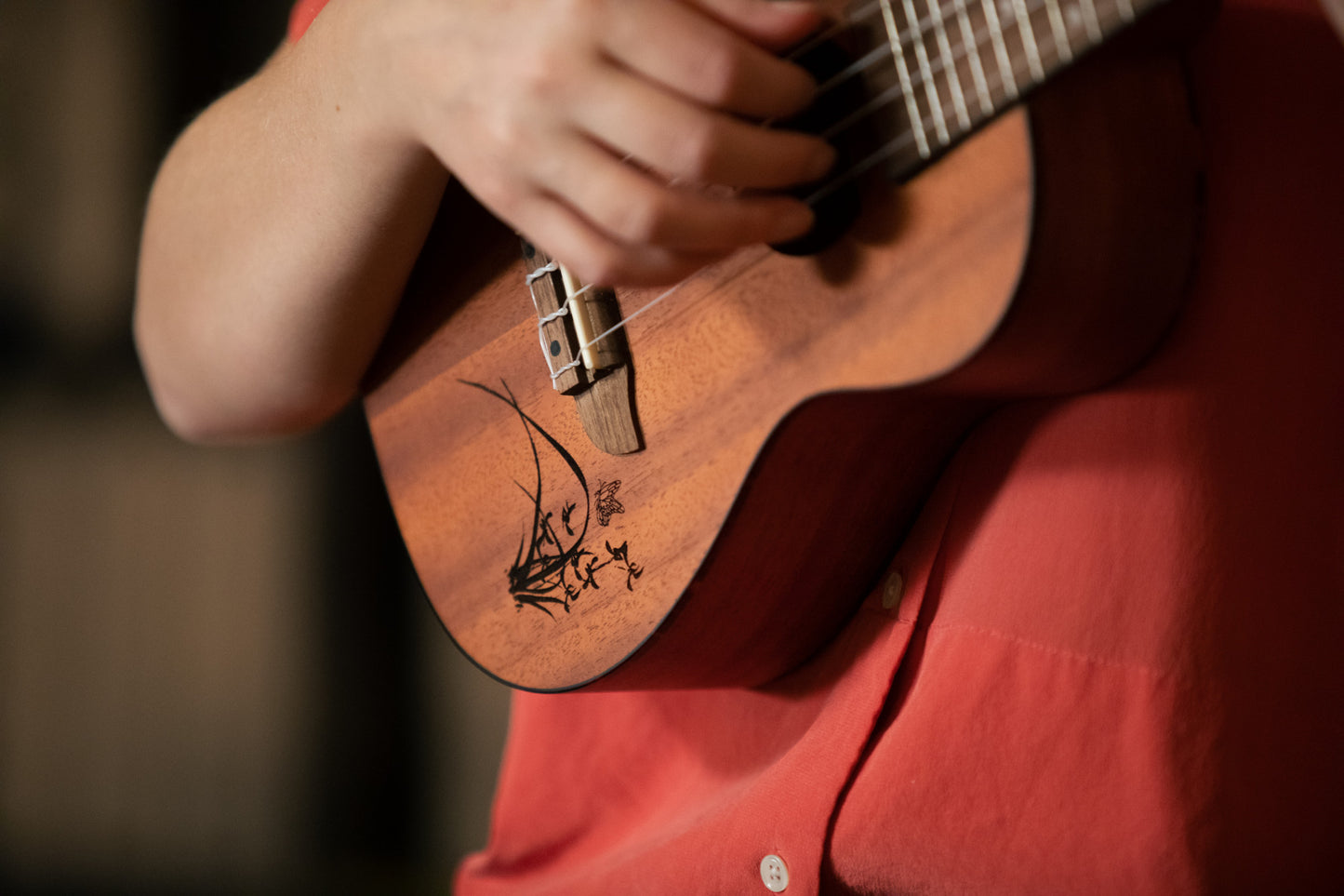 ORTEGA  Bonfire Series Concert Ukulele 4 String - Sapele Natural