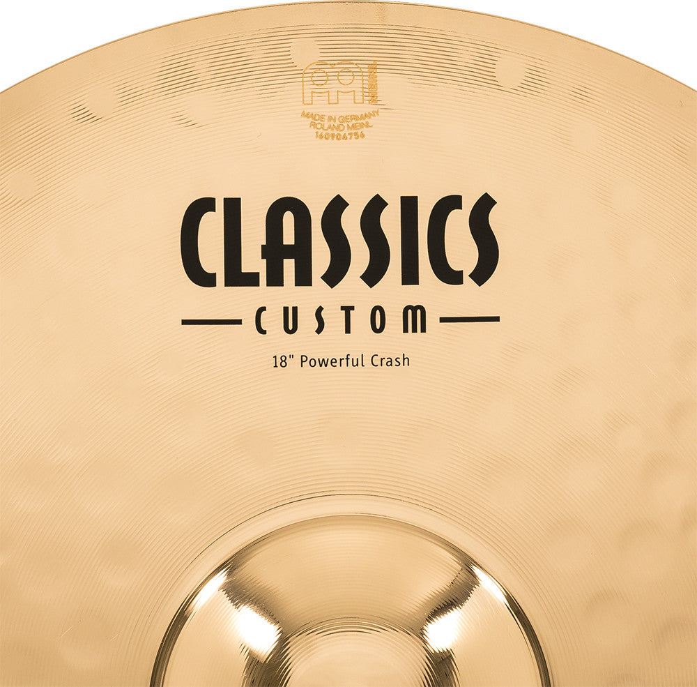 MEINL Cymbals Classics Custom Brilliant Powerful Crash - 18"