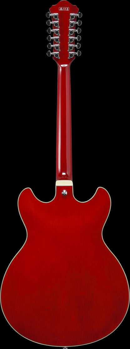 IBANEZ Artcore AS Hollow Body Guitar 12-String - Transparent Cherry Red