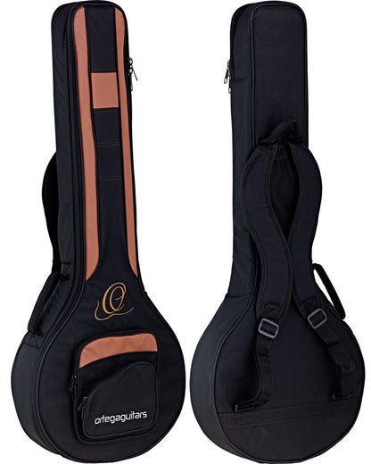 ORTEGA Raven Series Banjo 6 String - Mahogany Black + Bag