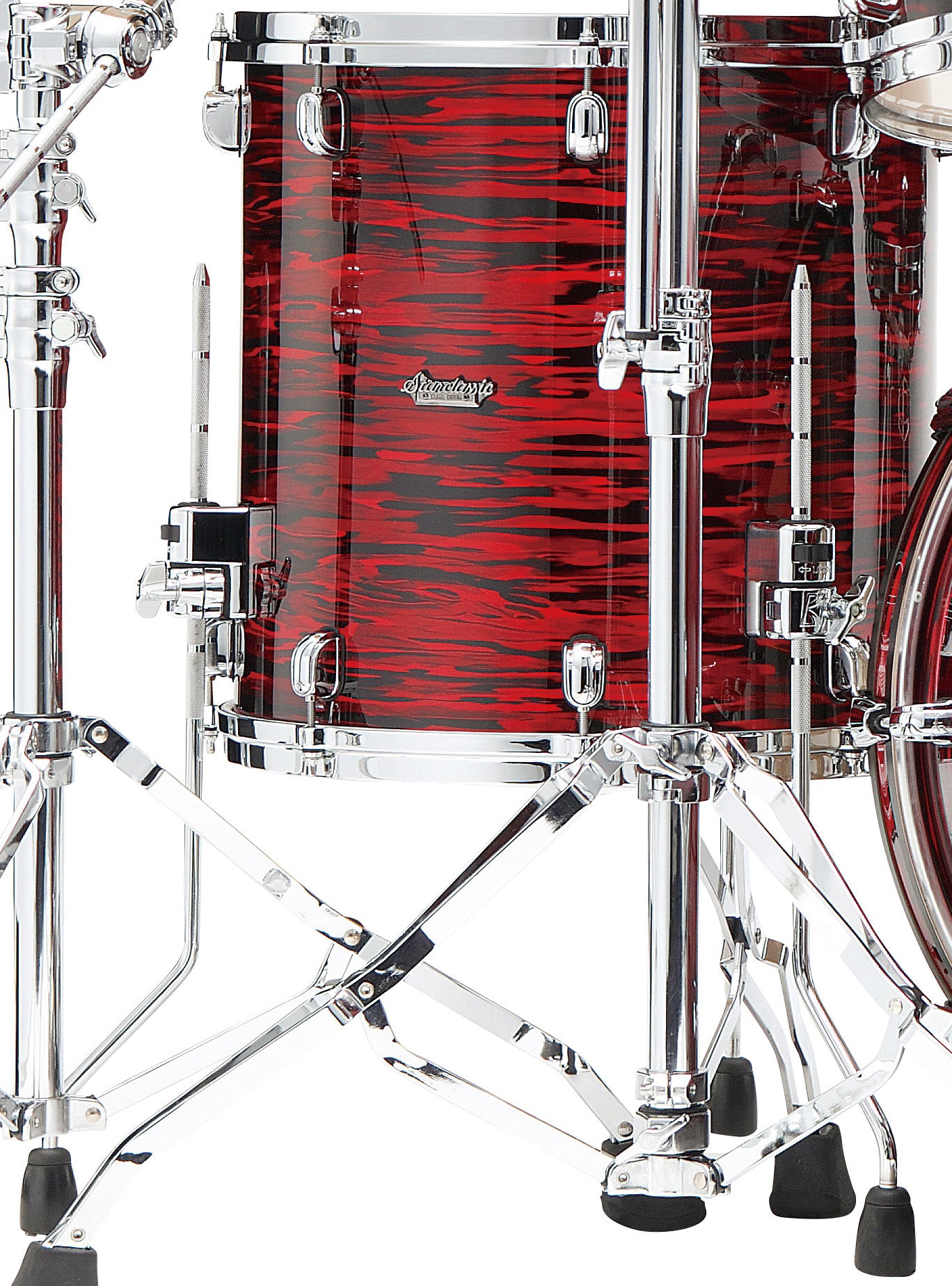 TAMA Starclassic Maple Duracover Wrap Floor Tom 16" x 14" - Red Oyster/Chrome HW