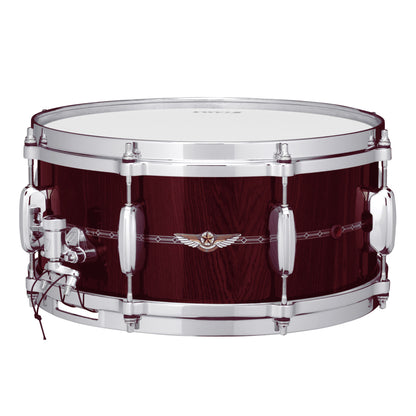 TAMA STAR Bubinga Snaredrum 13" x 6" - Dark Red Cordia/Chrom HW - Outside Inlay