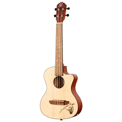 ORTEGA Bonfire Series Preamp Tenor Ukulele 4 String - Spruce/Sapele Natural