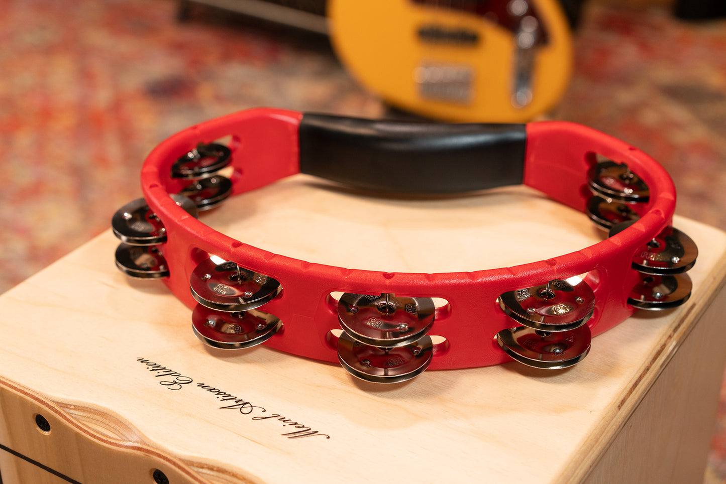 MEINL Percussion Headliner® Series Molded ABS Dual-Row Tambourine - Red