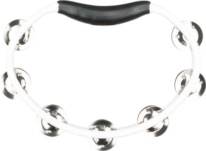 MEINL Percussion Headliner® Series Molded ABS Dual-Row Tambourine - White