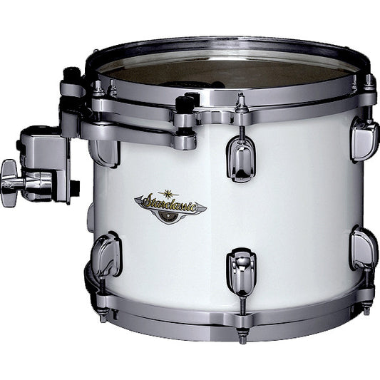 TAMA Starclassic Maple Lacquer Rack Tom 8" x 7" - Piano White/Black Nickel HW