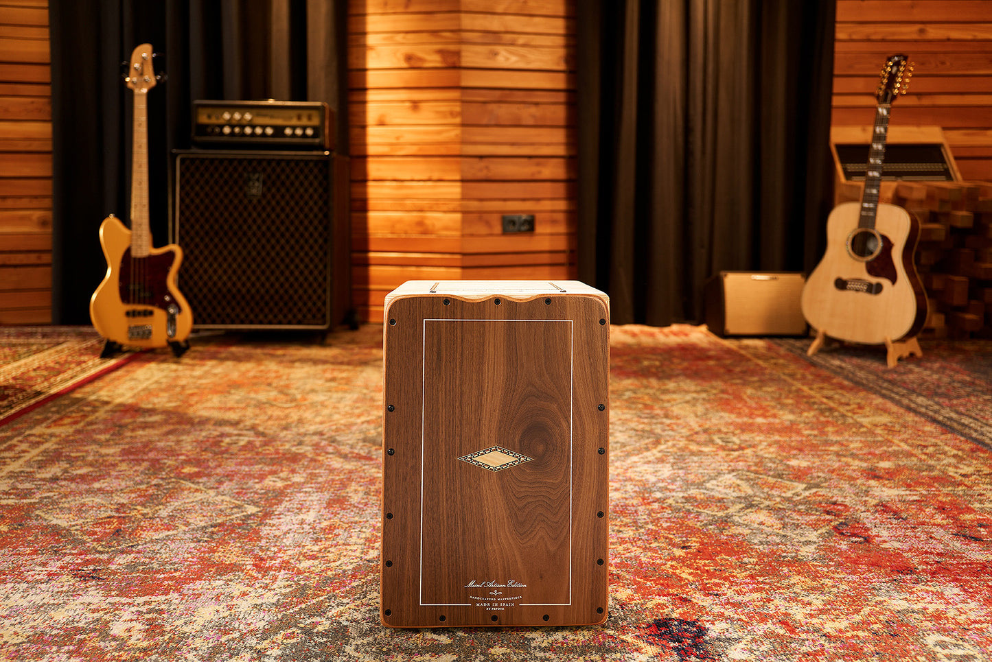 MEINL Percussion Artisan Edition Serie String Cajon Cantina Line - Walnut