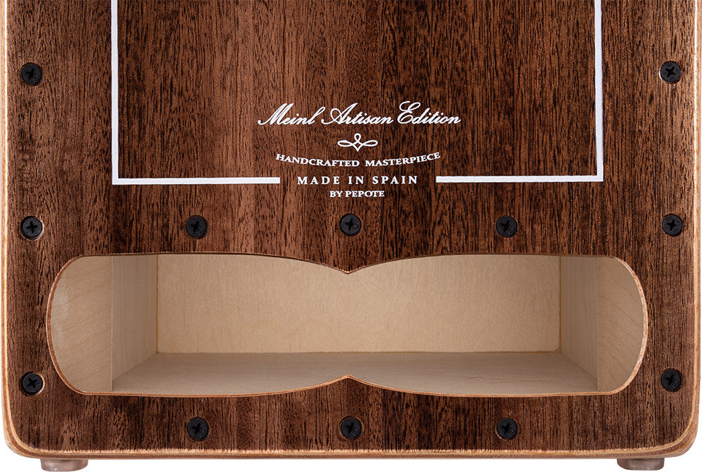 MEINL Percussion Artisan Edition Series String Cajon Cantina Line - Brown Eucalyptus