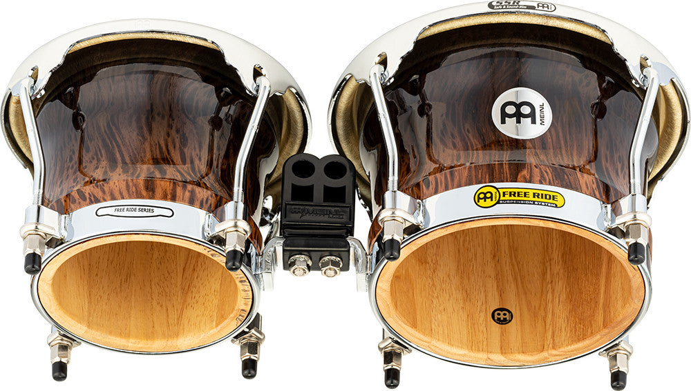 MEINL Percussion Professional Series Wood Bongo 7" Macho & 8 1/2" Hembra - Gold Amber Sunburst