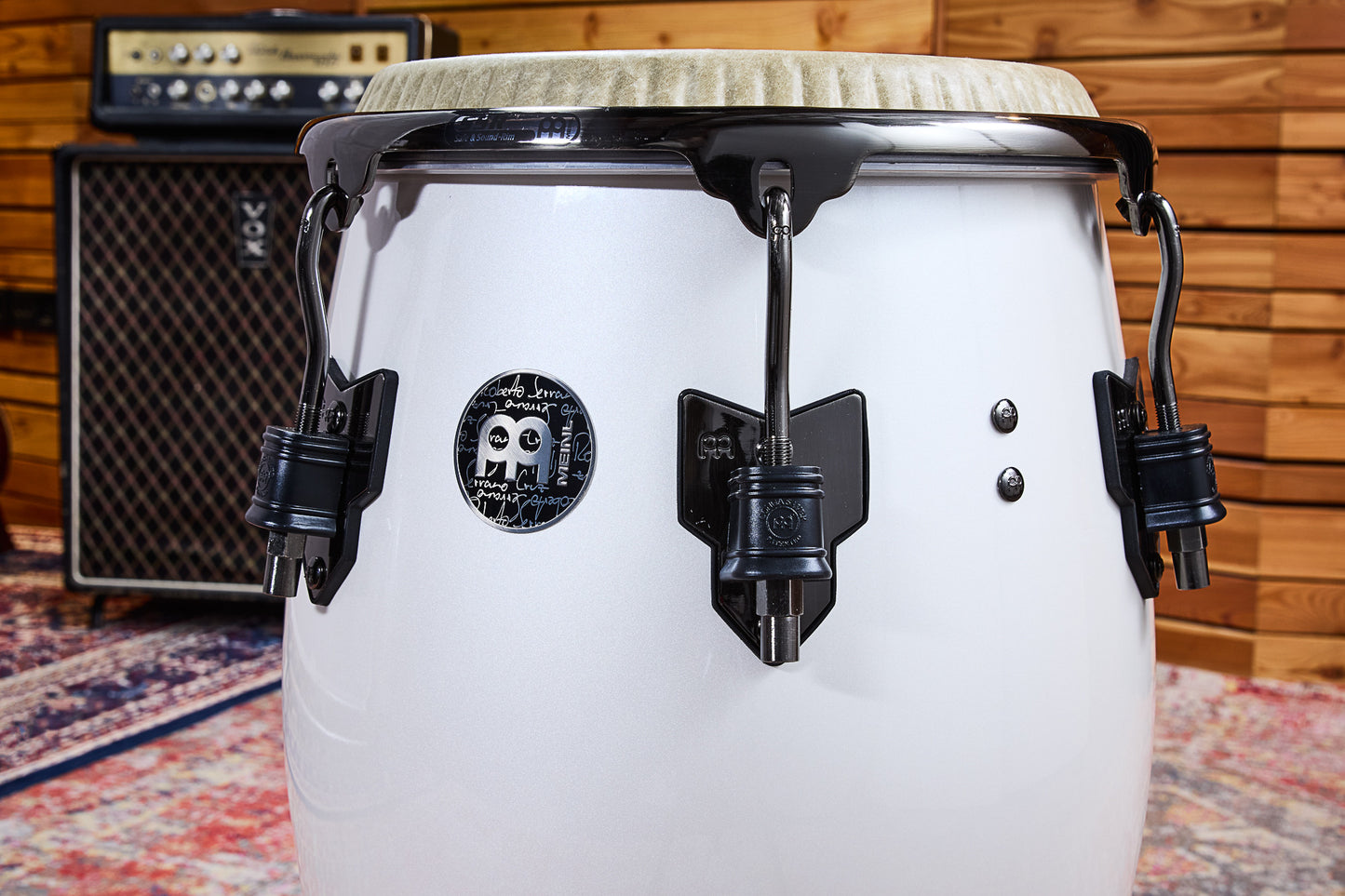 MEINL Percussion Artist Series Roberto Serrano Quinto 11"/REMO® Fiberskyn Heads - Pearl White