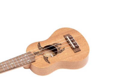 KEIKI K1 Series Sopranino Ukulele 4 String Lefty - Okoume Natural Mahogany