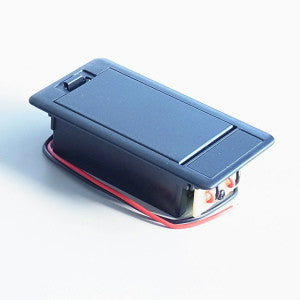 IBANEZ Batteriefach "Snap type" - schwarz mit Diode