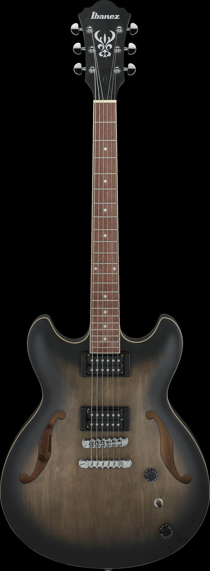 IBANEZ Artcore AS Hollow Body Guitar 6-String - Transparent Black Flat