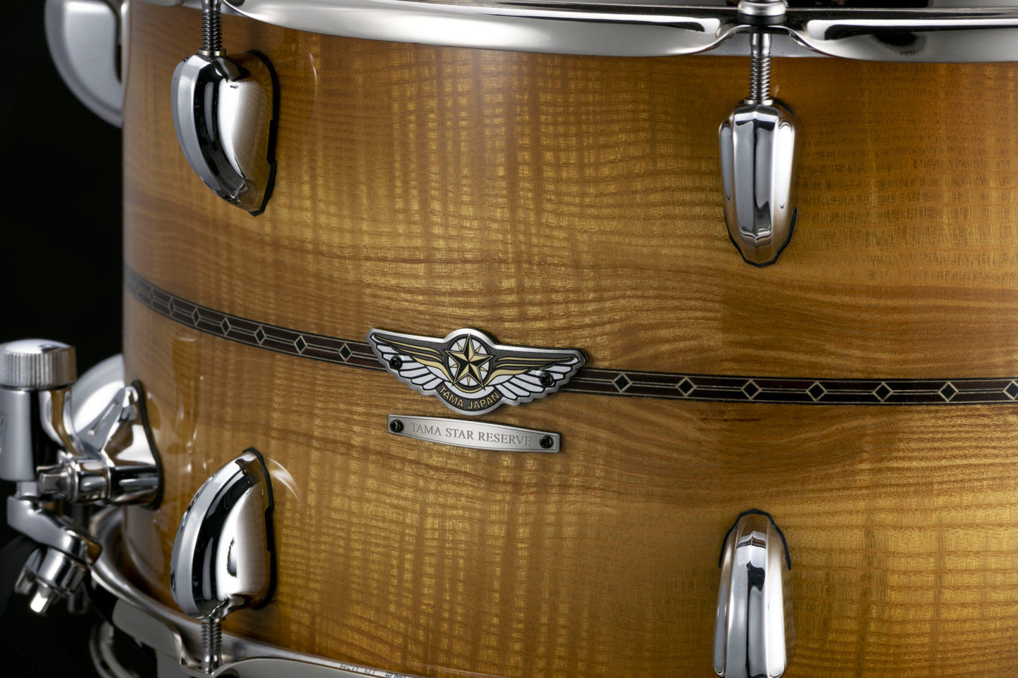 TAMA STAR Reserve Maple/Bubinga Snaredrum 15" x 8" - Caramel Olive Ash Burst