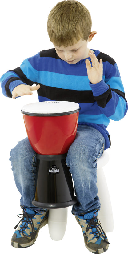 NINO Percussion ABS Djembe 8" - Red/Black