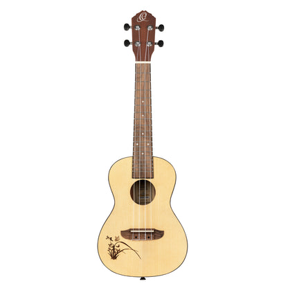 ORTEGA Bonfire Series Concert Ukulele 4 String Lefty - Spruce/Sapele Natural