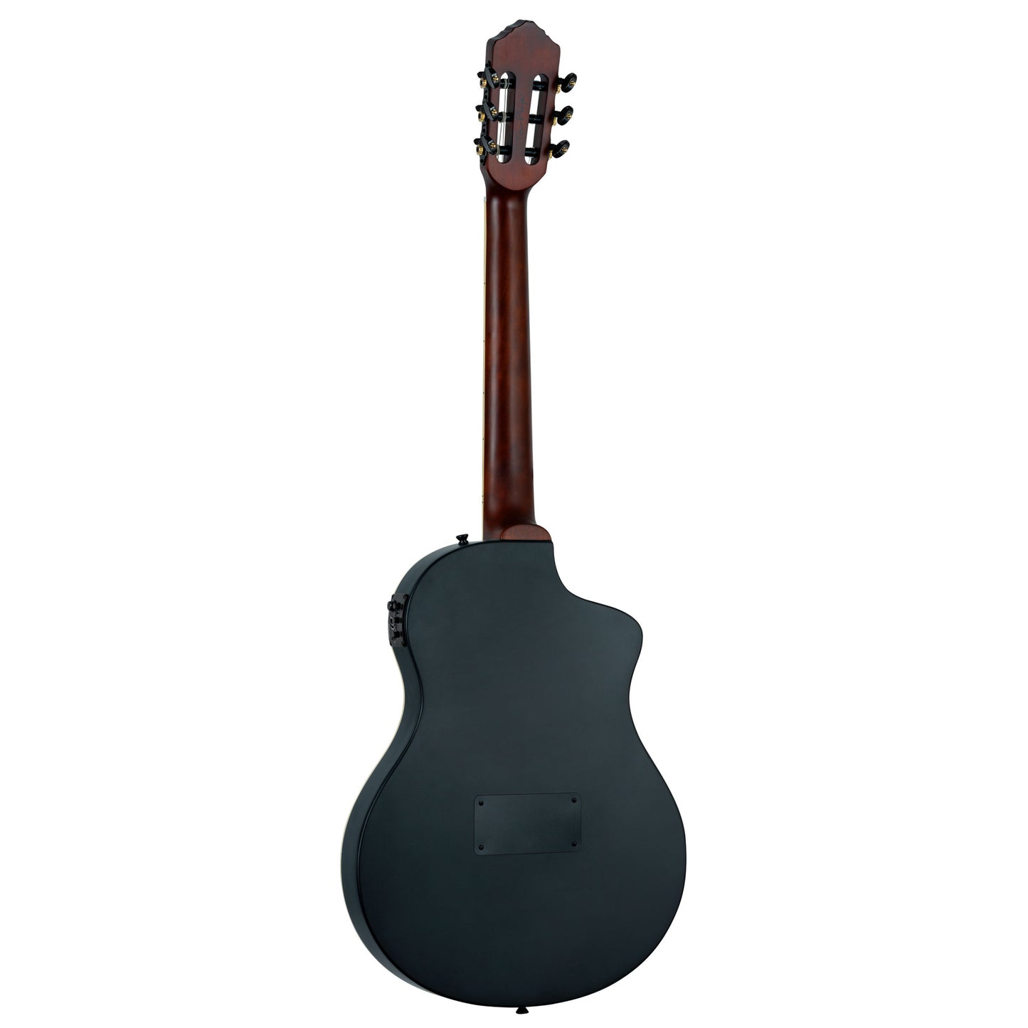 ORTEGA TourPlayer DeLuxe Nylon String Guitar 6-String Lefty - Spruce Black + Gig Bag