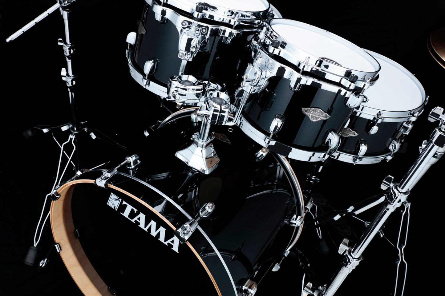 TAMA Starclassic Performer Shell Kit 5 teilig - Piano Black/Chrom HW