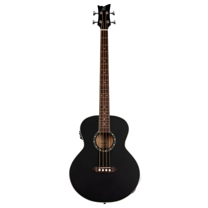 ORTEGA Deep Series 7 Medium Scale Acoustic Bass 4 String - Spruce / Mahogany Satin Black