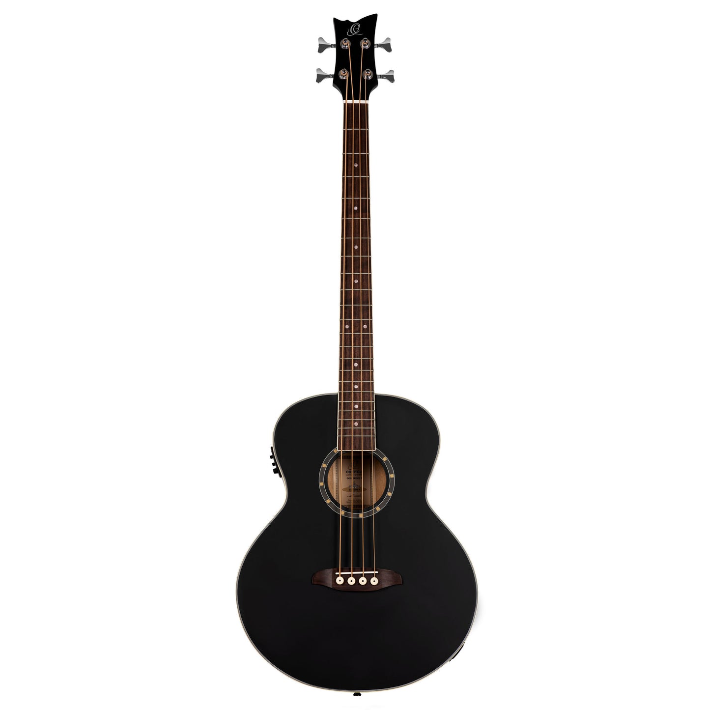 ORTEGA Deep Series 7 Medium Scale Acoustic Bass 4 String - Spruce / Mahogany Satin Black