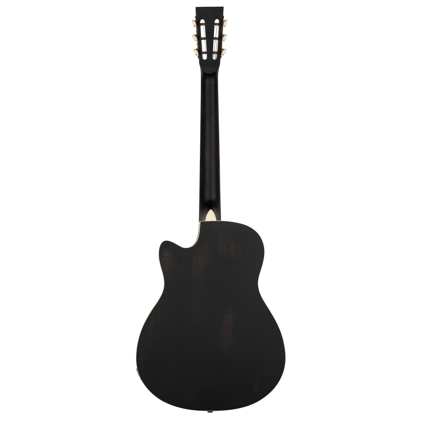 ORTEGA Americana Series Resonatorgitarre  6 String - Distressed Black / Antique Brass HW