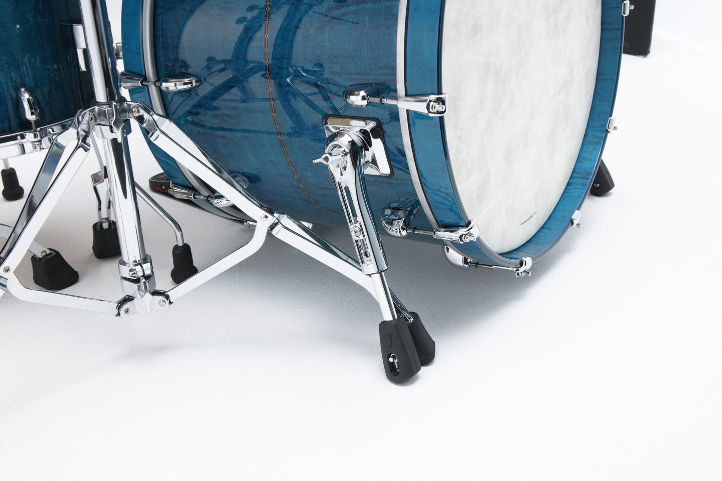 TAMA STAR Maple Shell Kit 4 teilig - Ocean Blue Curly Maple/Chrom HW