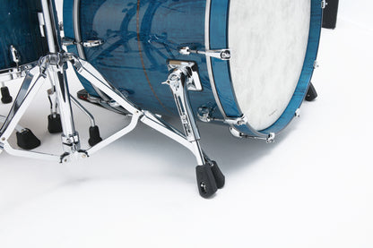 TAMA STAR Maple Shell Kit 4 teilig - Ocean Blue Curly Maple/Chrom HW