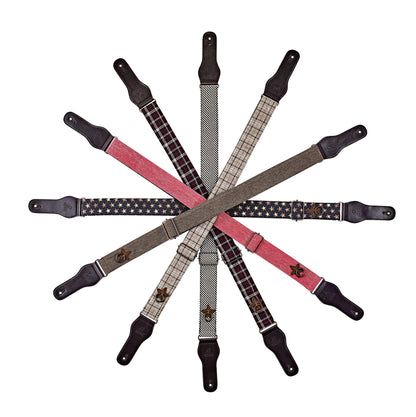 ORTEGA Highland Series Baumwollgitarrengurt - Faded Pink
