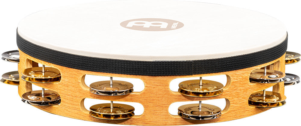 MEINL Percussion Traditional Wood Series Headed Tambourine - 10"