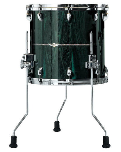 TAMA STAR Bubinga Floor Tom 18" x 16" - Dark Green Cordia/Chrome HW/Inlay: Only Outside