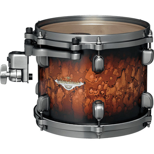 TAMA Starclassic Maple Lacquer Rack Tom 12" x 8" - Molten Satin Brown Burst/Smoked Black Nickel HW
