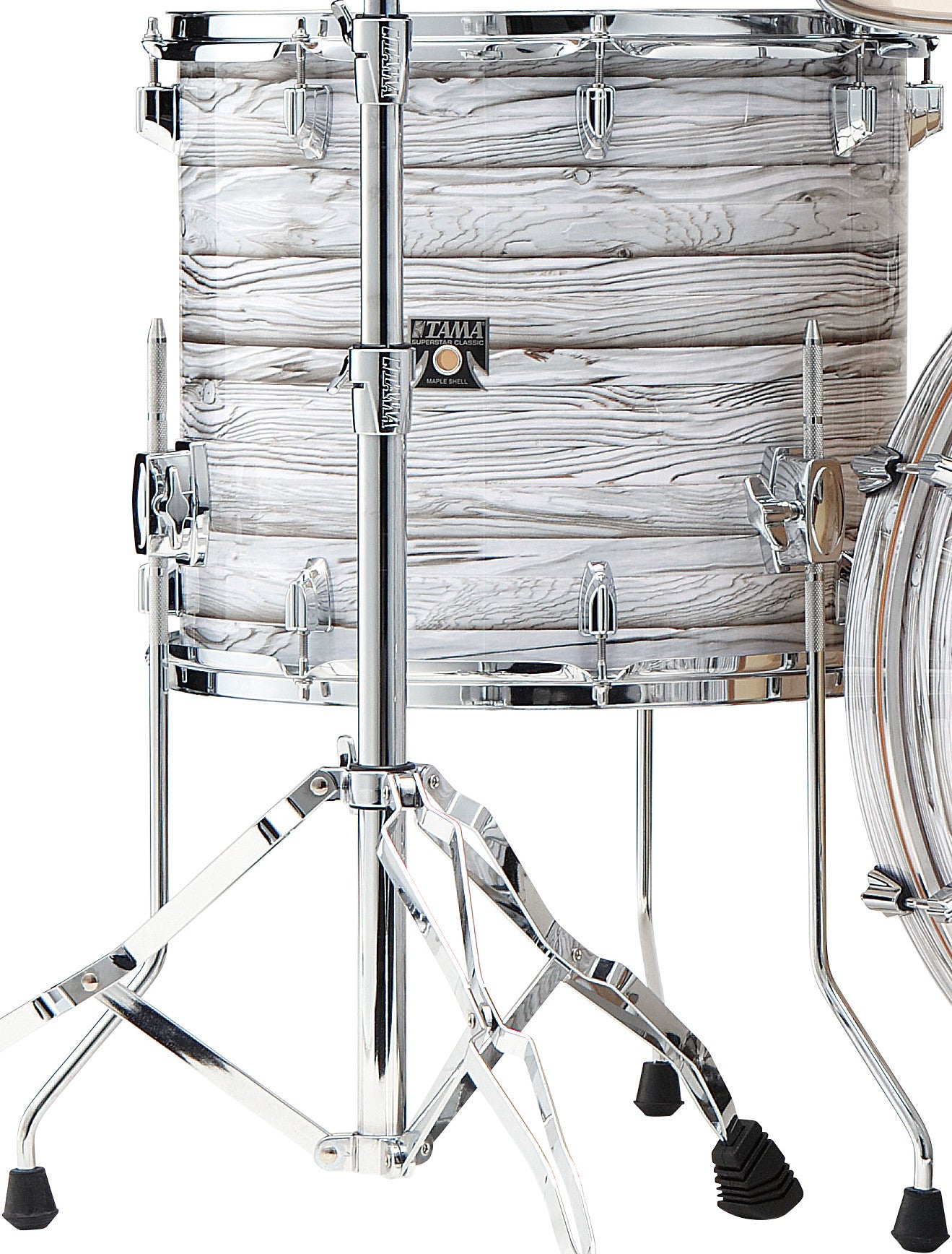 TAMA Superstar Classic Floor Tom 16" x 14" - Ice Ash Wrap/Chrom HW