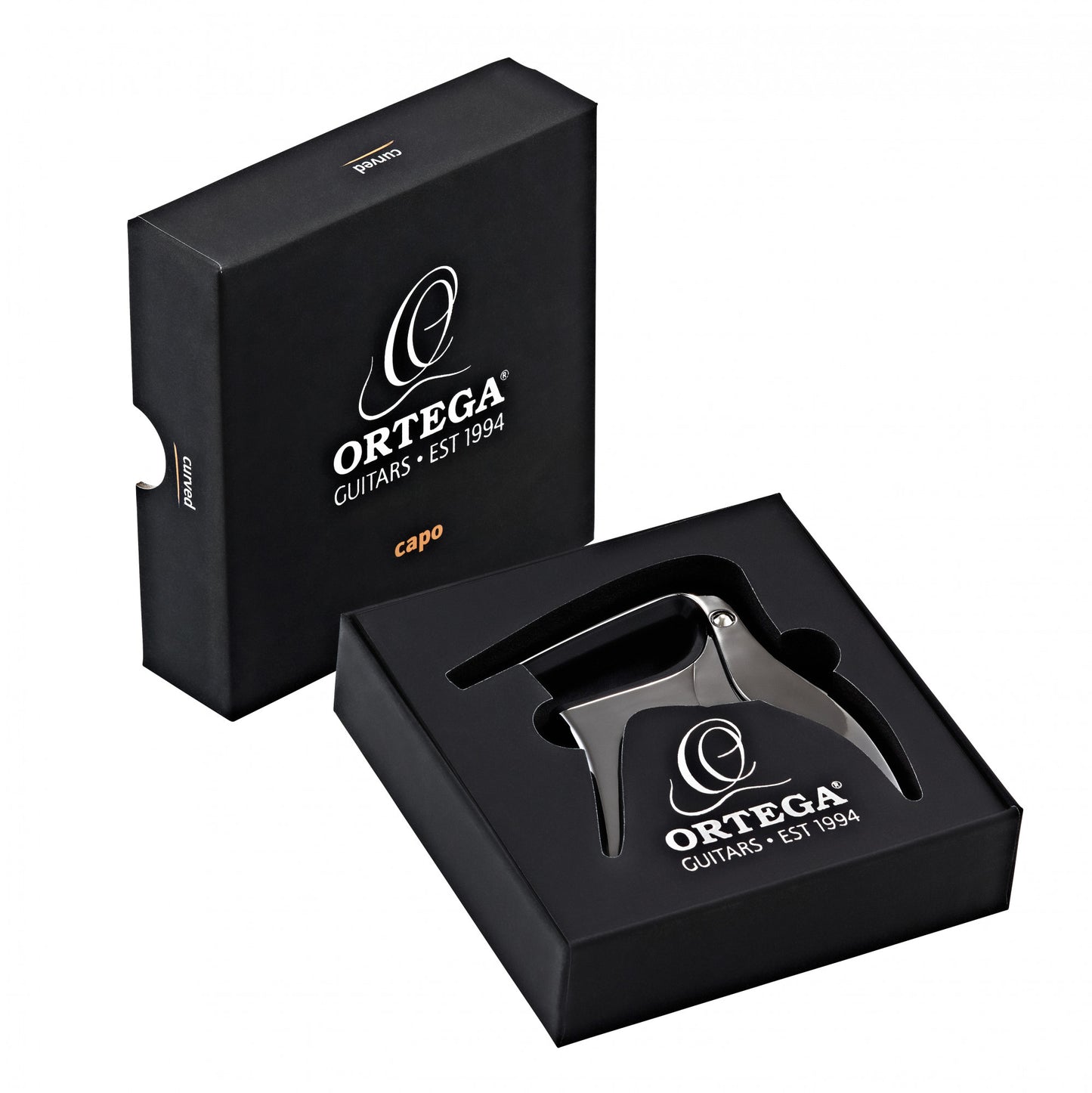 ORTEGA Ukulele Capo - Black Chrome