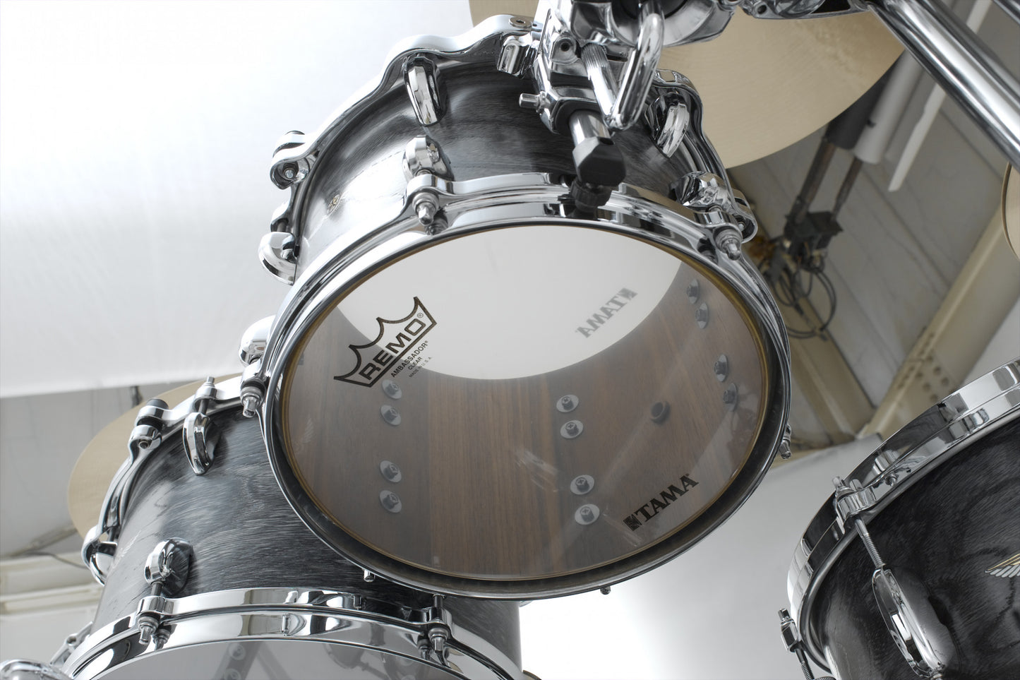 TAMA STAR Walnut Rack Tom 8" x 7" - Satin Charcoal Japanese Sen/Chrom HW