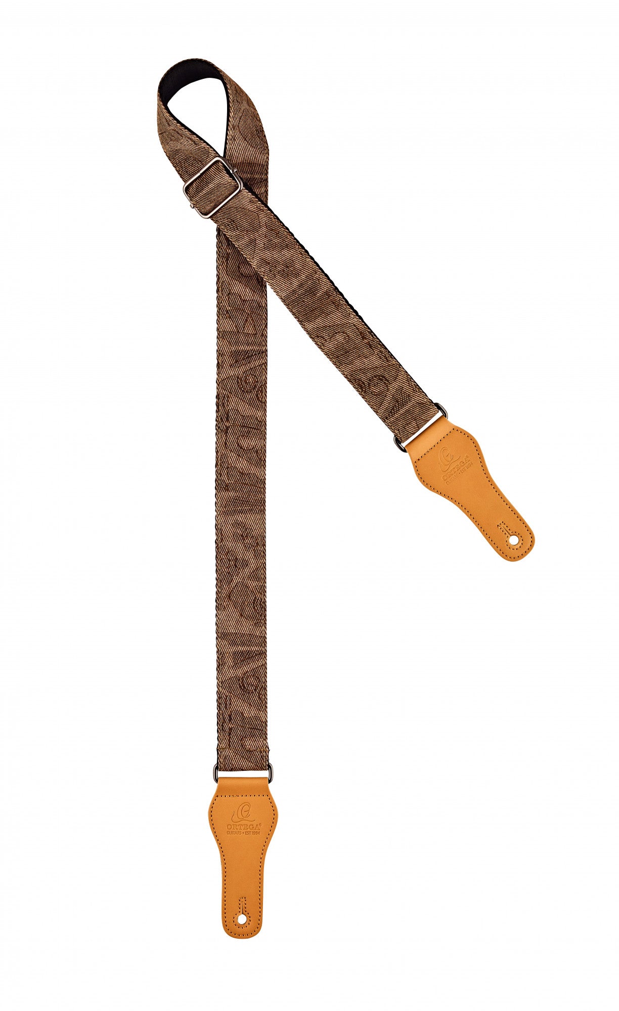 ORTEGA Spring Series Baumwollukulelengurt - Brown Jean
