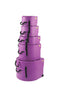 HARDCASE Rock/Fusion Case Set- 22“ Bass Drum, 10“ Tom, 12“ Tom, 14“ Floor Tom, 16“ Floor Tom, 14“ Snare Drum - Purple / komplett gepolstert