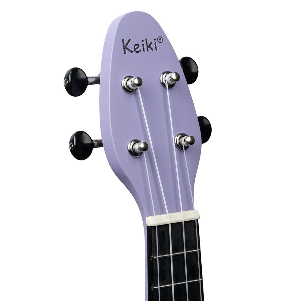 KEIKI K2 Serie Sopran Ukulele Set - Agathis / ABS Lavender Field
