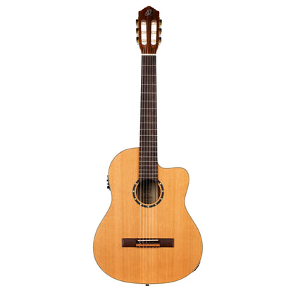 ORTEGA Family Series Pro 4/4 Konzertgitarre 6 String - Massive Zeder / Mahagoni Natur + Bag