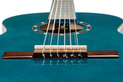 ORTEGA Family Series 3/4 Konzertgitarre 6 String - Ocean Blue + Bag