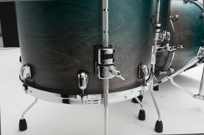 TAMA Starclassic Walnut/Birch Lacquer Floor Tom 14" x 12" - Satin Sapphire Fade/Chrom HW