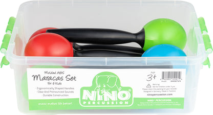 NINO Percussion Molded ABS Egg Maracas Set