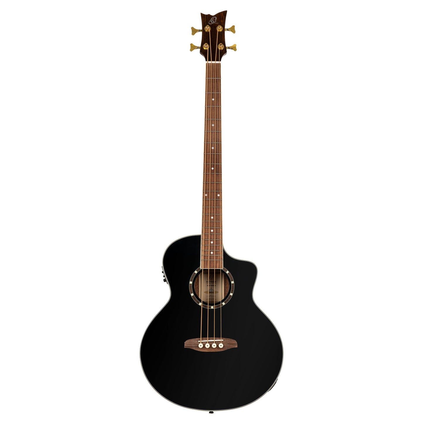 ORTEGA Deep Series 8 Medium Scale Acoustic Bass 4 String - Spruce / Mahogany Black