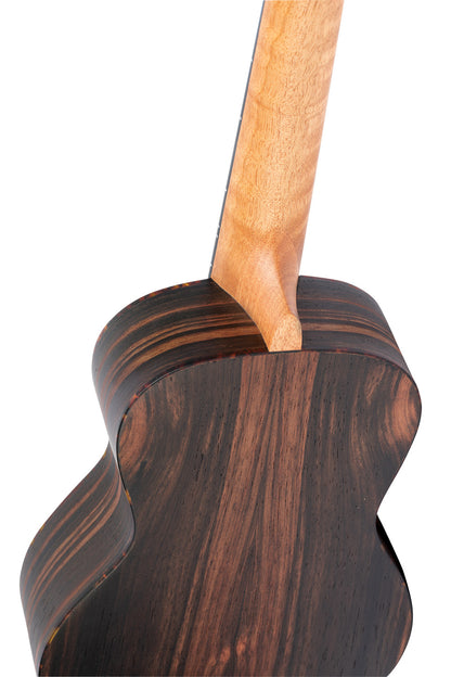 ORTEGA Timber Serie Konzert Ukulele 4 String Lefty - Ebony Natural + Bag