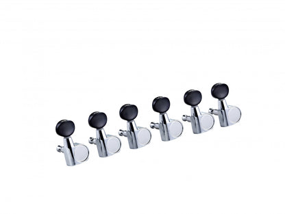 ORTEGA 6 in Line Guitar Tuning Machines - Chrome